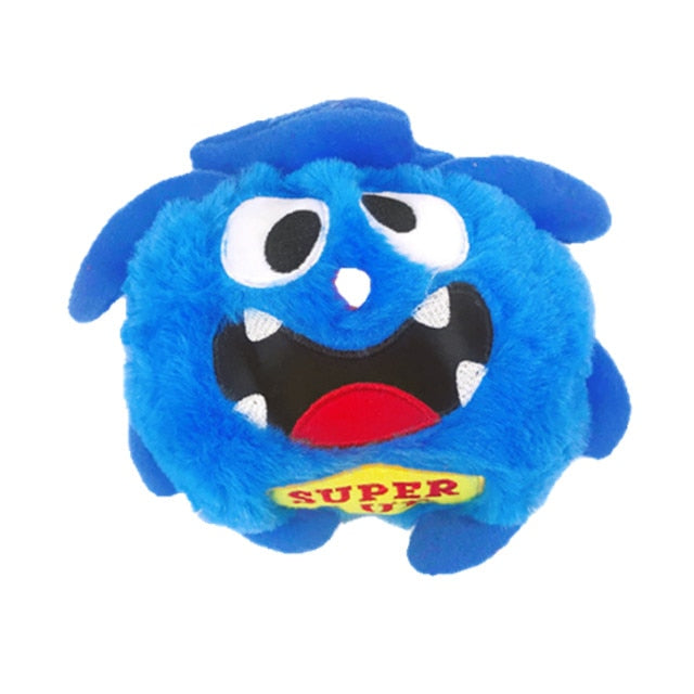 Shaking Ball Dog Plush Toy - Electronic and Vibrating with Monster Sounds