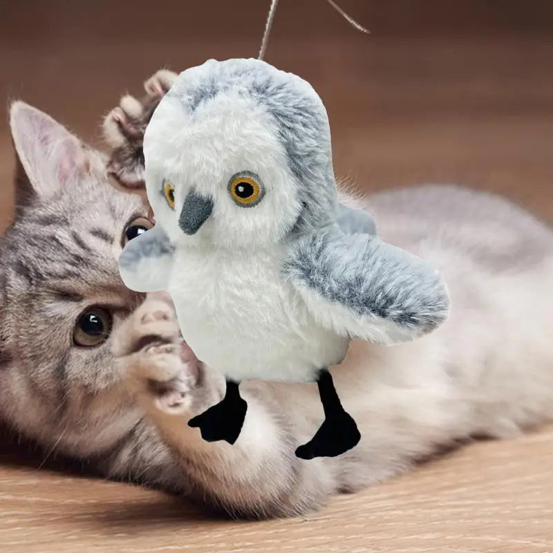 Interactive Plush Toys For Cats - Automatic Flapping Bird