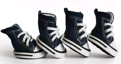 Pet denim canvas dog shoes: waterproof, non-slip and breathable shoes