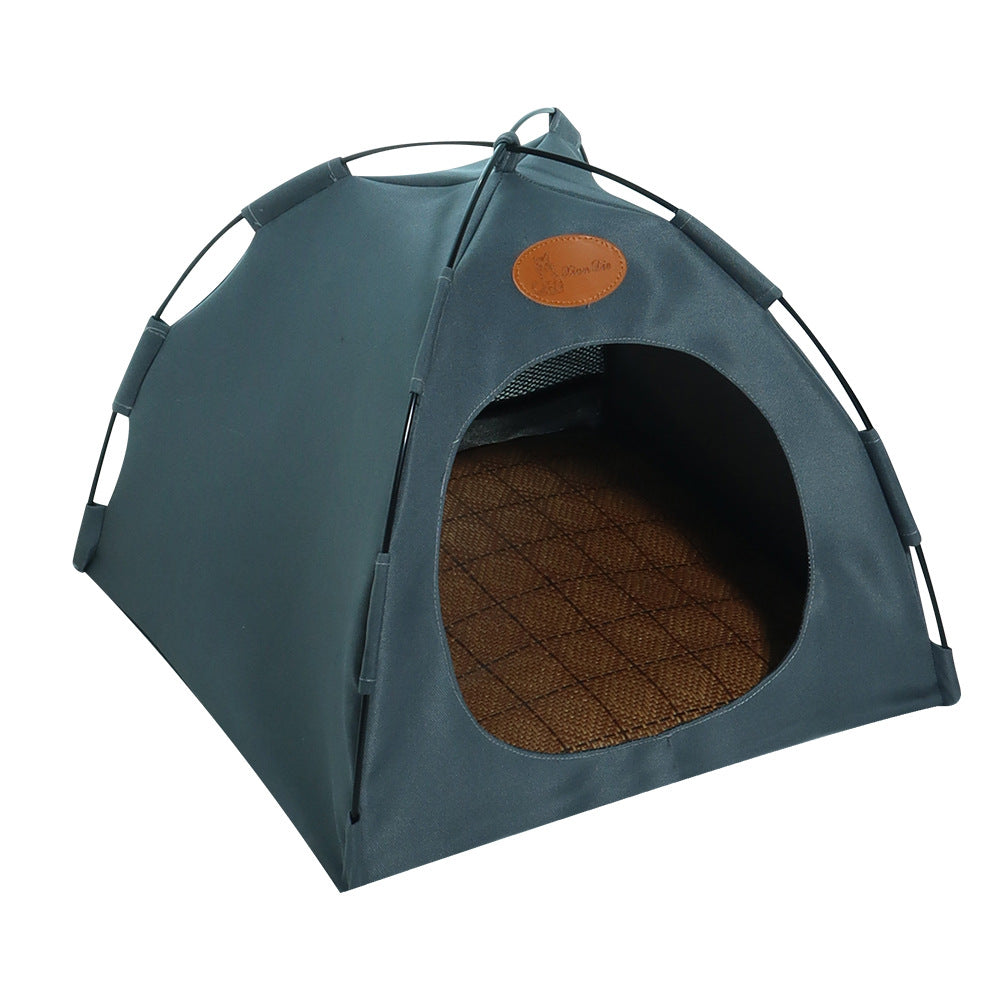 Foldable Cat Canvas Tent