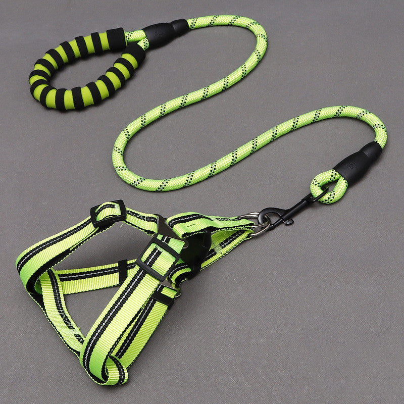 Reflective nylon traction rope