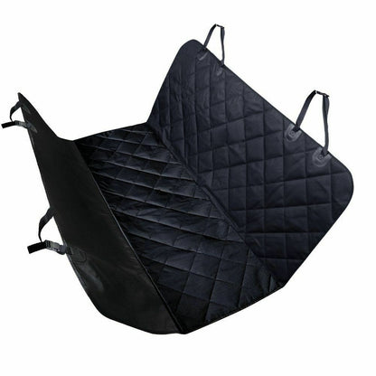 Rear Seat Cover/Protector for Pet Travel - Luxury Black