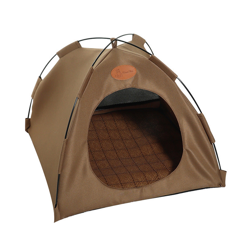 Foldable Cat Canvas Tent