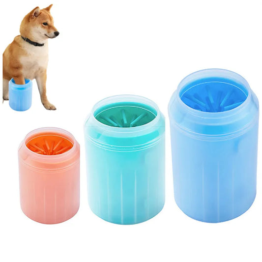 Pet Paw/Foot Washer:  Cleaning Brush Soft Silicone Cup