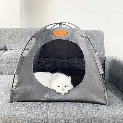 Foldable Cat Canvas Tent